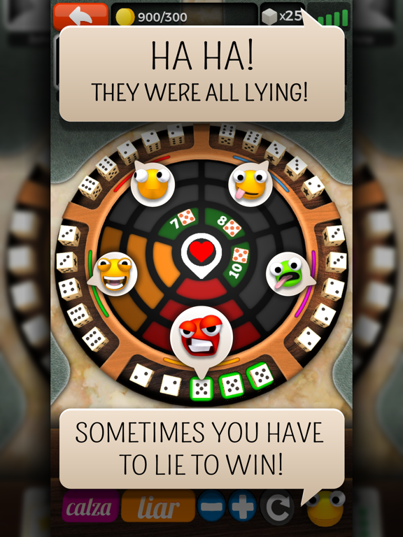 Liars Dice Online Multiplayer iPad Screenshots