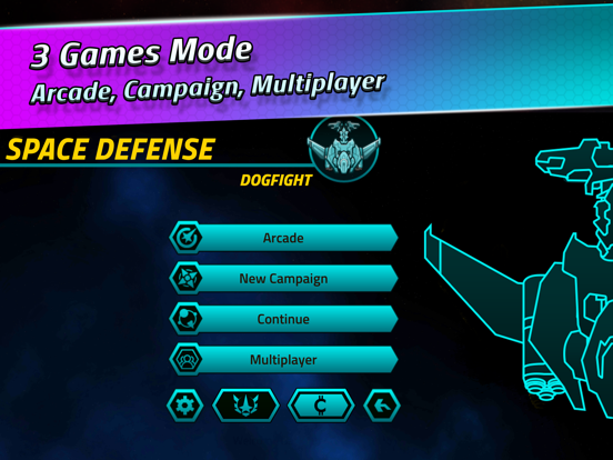 Space Defense:Endless Shooter iPad Screenshots