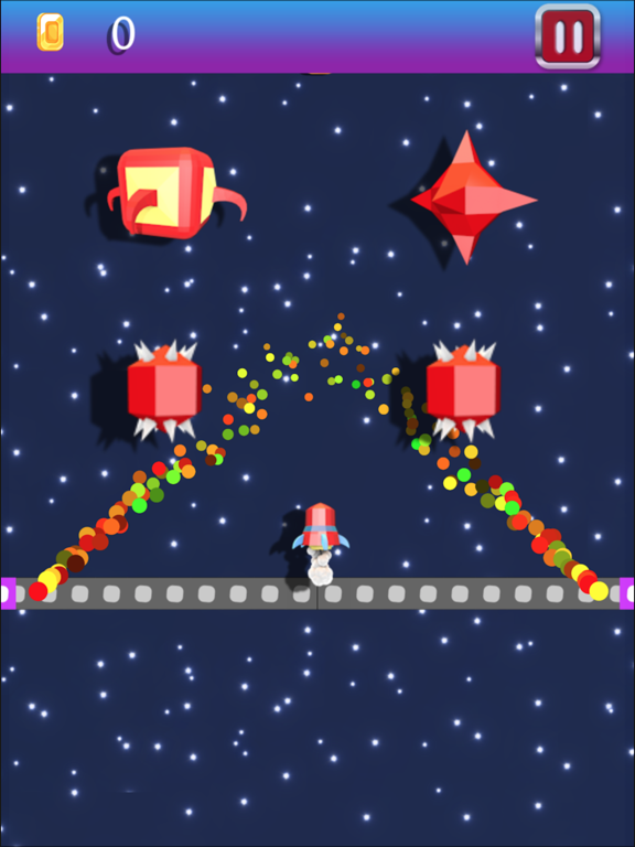 Space War - Flying Rocket Game iPad 應用截圖