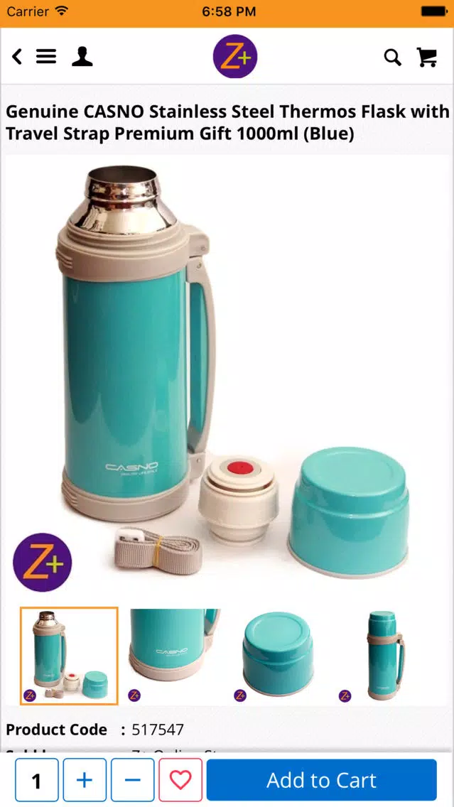 Captures d'écran de Z+ Online Store