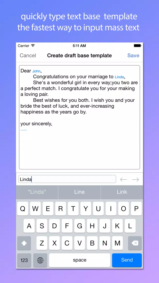 Template Keyboard - input text base template Screenshots