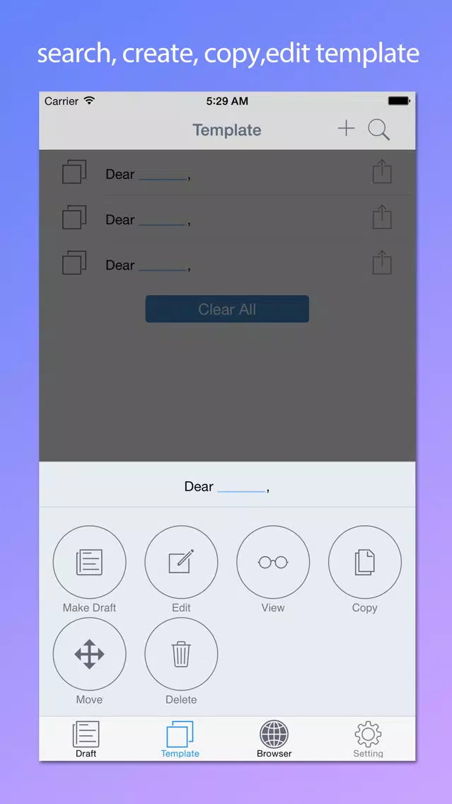 Template Keyboard - input text base template Screenshots