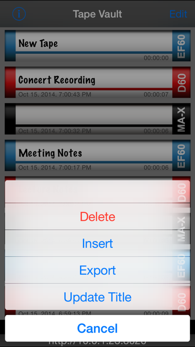 Tapes Lite Screenshots