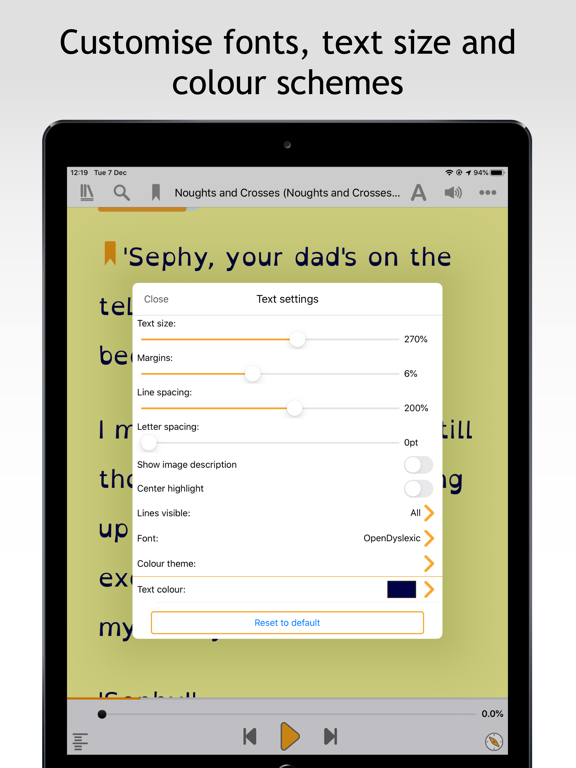 Dolphin EasyReader iPad Screenshots