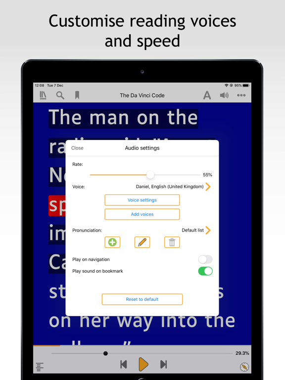 Dolphin EasyReader iPad Screenshots