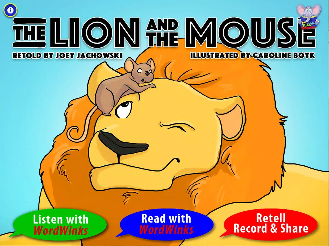 The Lion and the Mouse with WordWinks and Retell, Record & Share iPad Screenshots