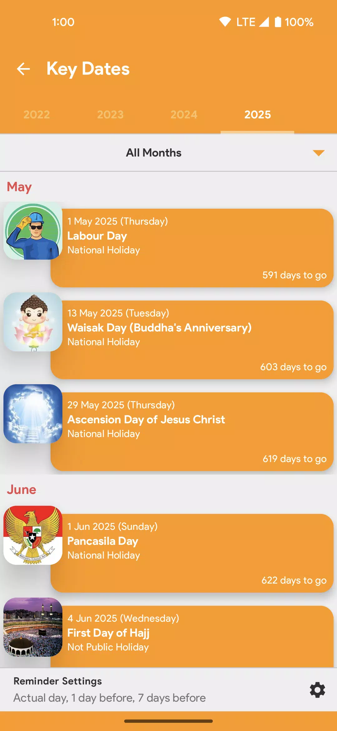 Indonesia Calendar Screenshots