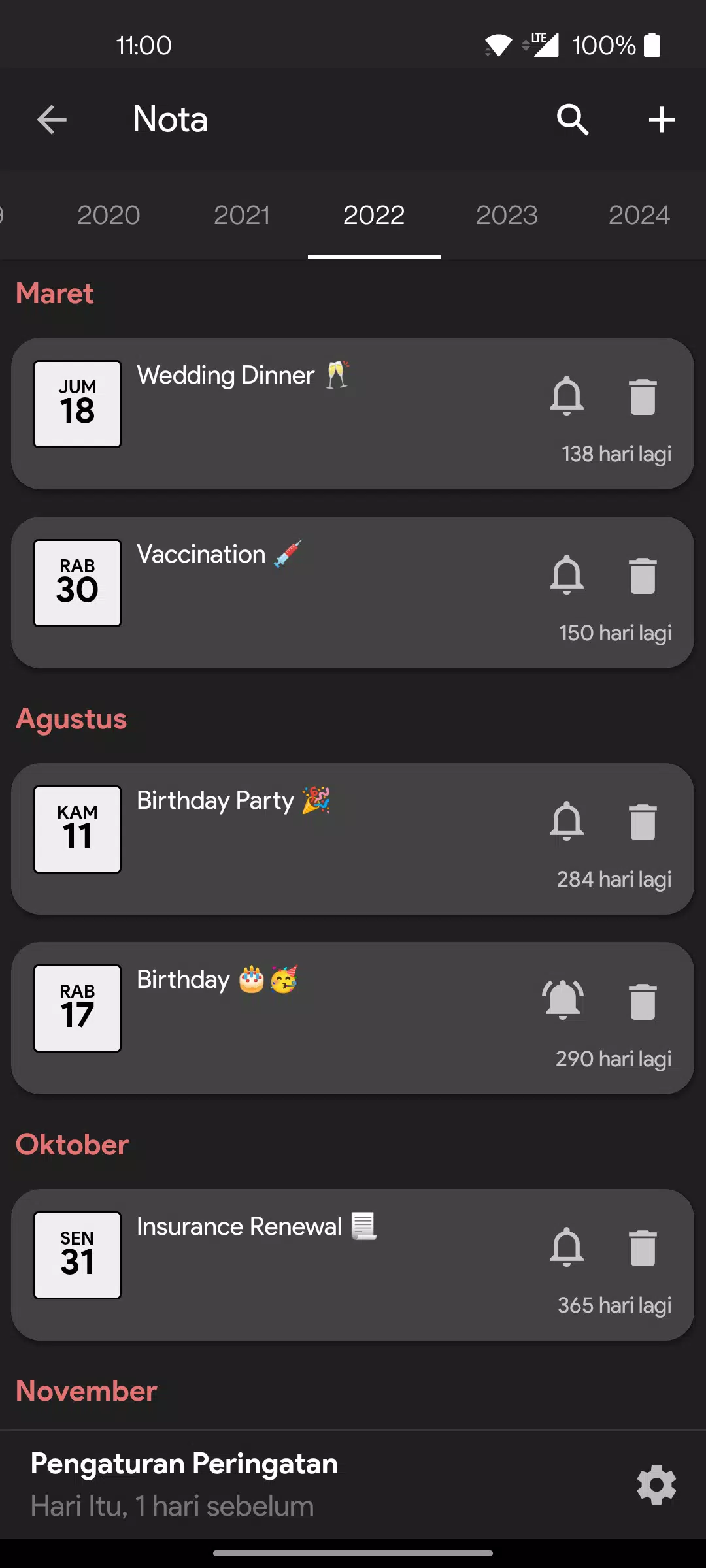 Indonesia Calendar Screenshots