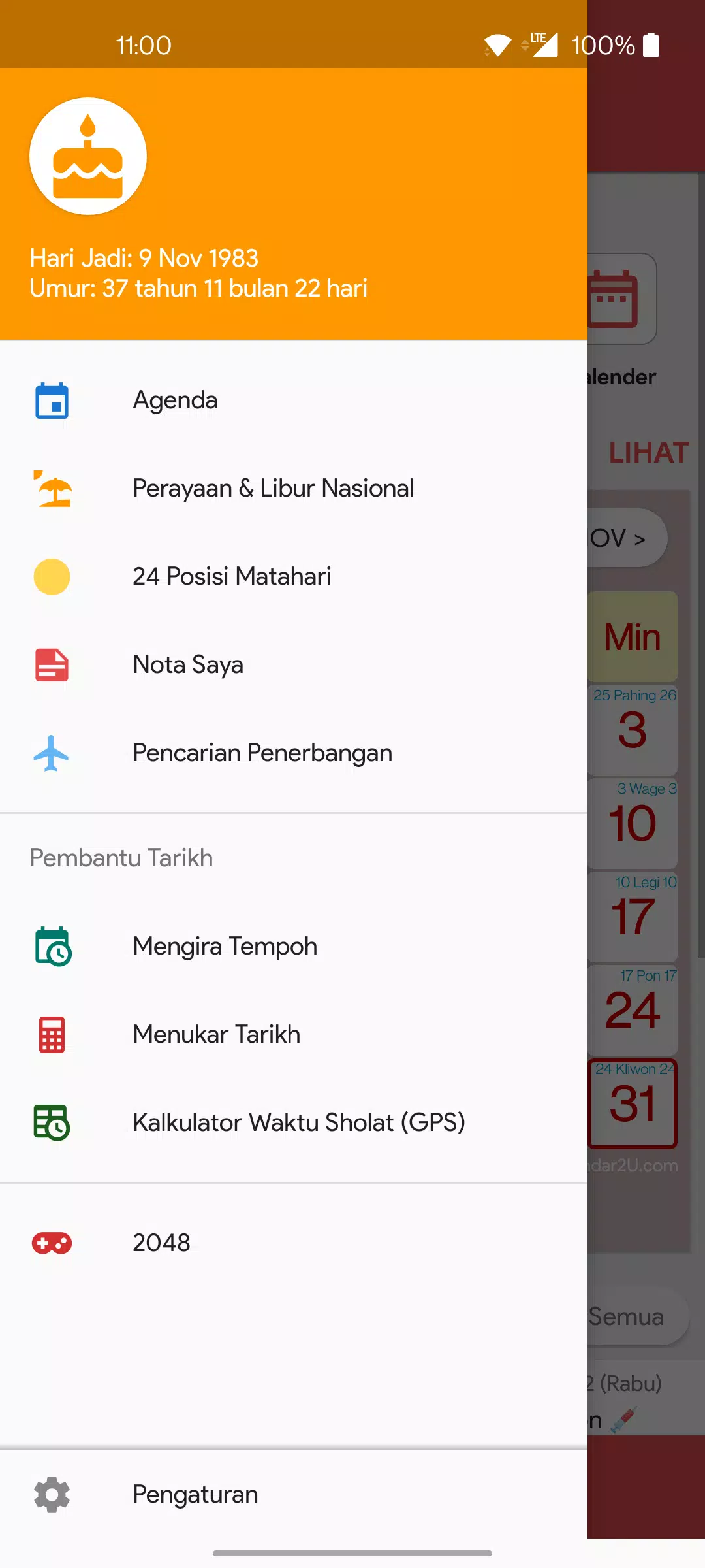 Indonesia Calendar Screenshots