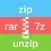 Unzip zip rar 7z format