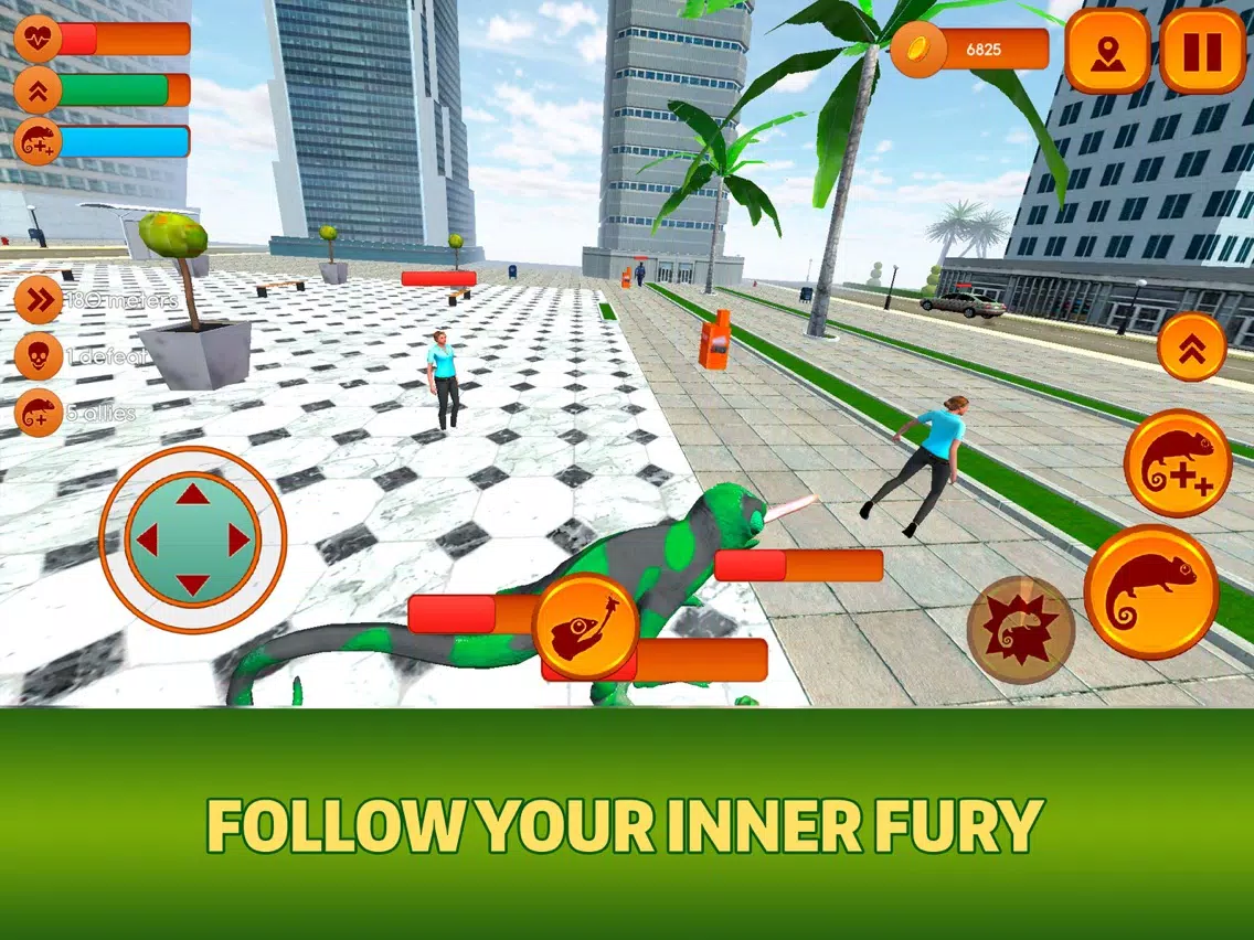 Scary Lizard City Invasion Sim iPad  Ekran Görüntüleri