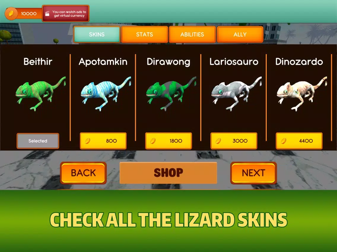 Scary Lizard City Invasion Sim iPad  Ekran Görüntüleri