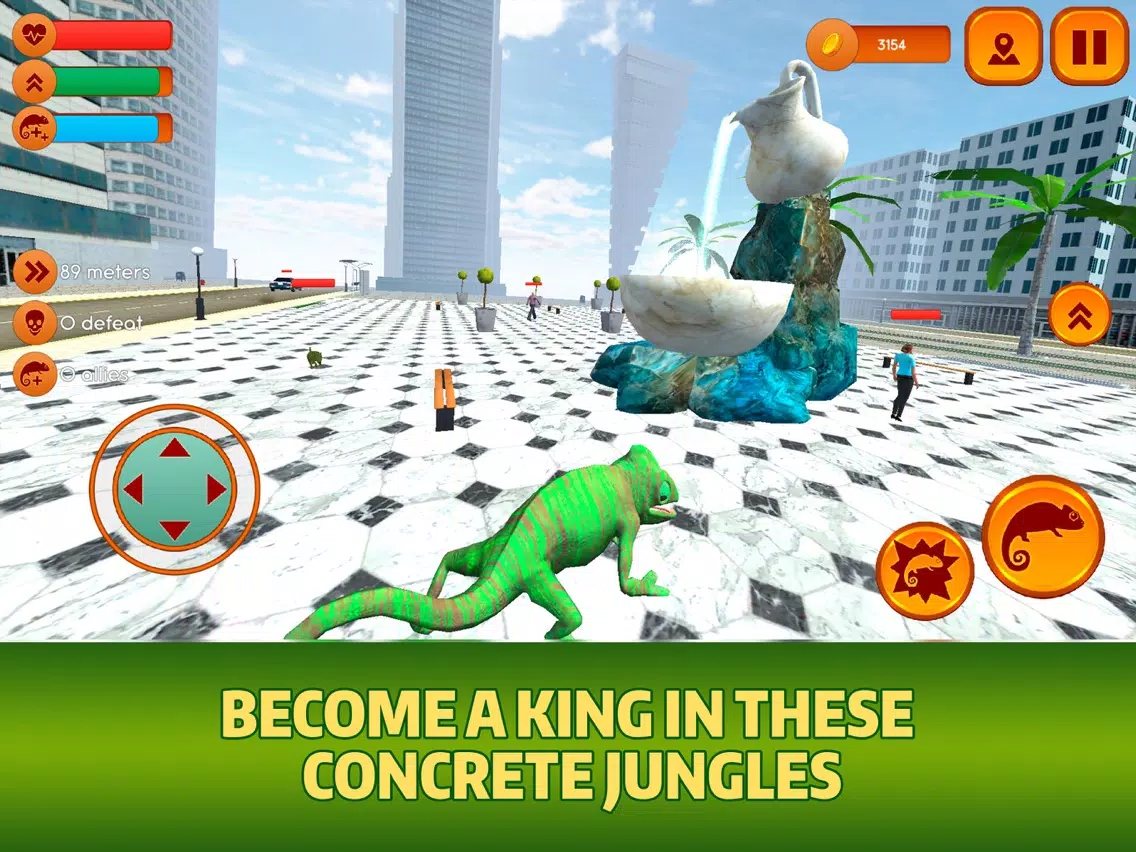 Scary Lizard City Invasion Sim iPad  Ekran Görüntüleri