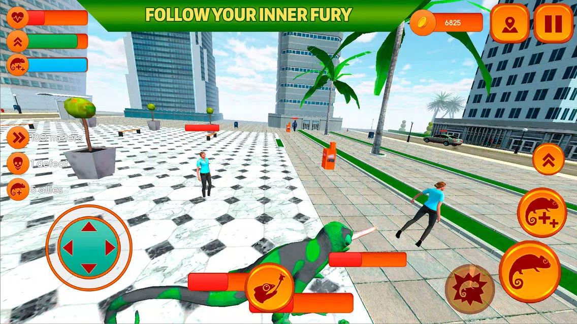Scary Lizard City Invasion Sim Ekran Görüntüleri