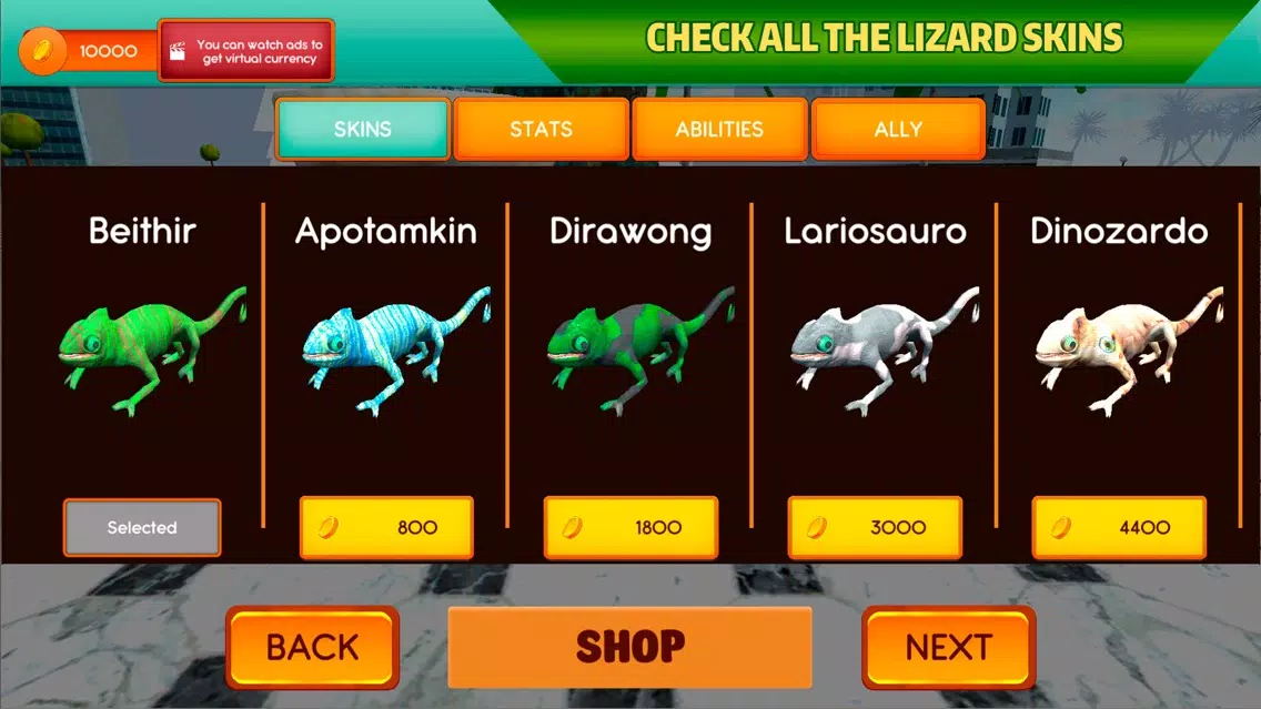 Scary Lizard City Invasion Sim Ekran Görüntüleri