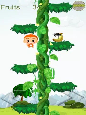 Monkey Jump For banana iPad Screenshots