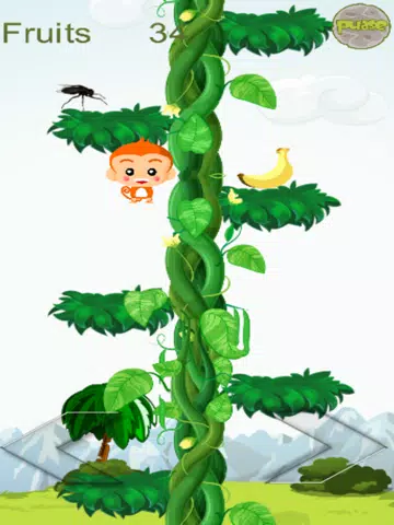 Monkey Jump For banana iPad Screenshots