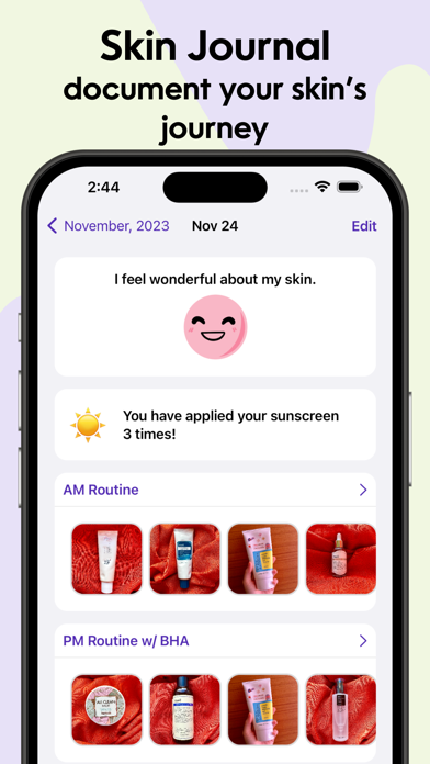 Dewy: Skincare Routine Journal Screenshots