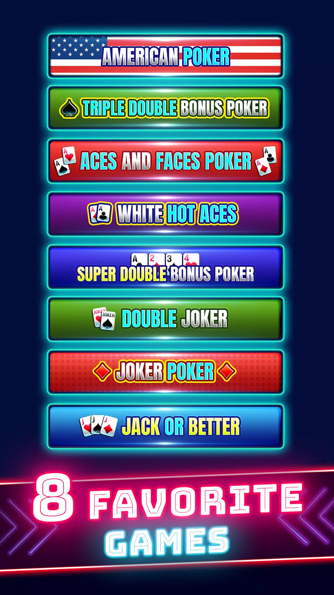 Video Poker Screenshots