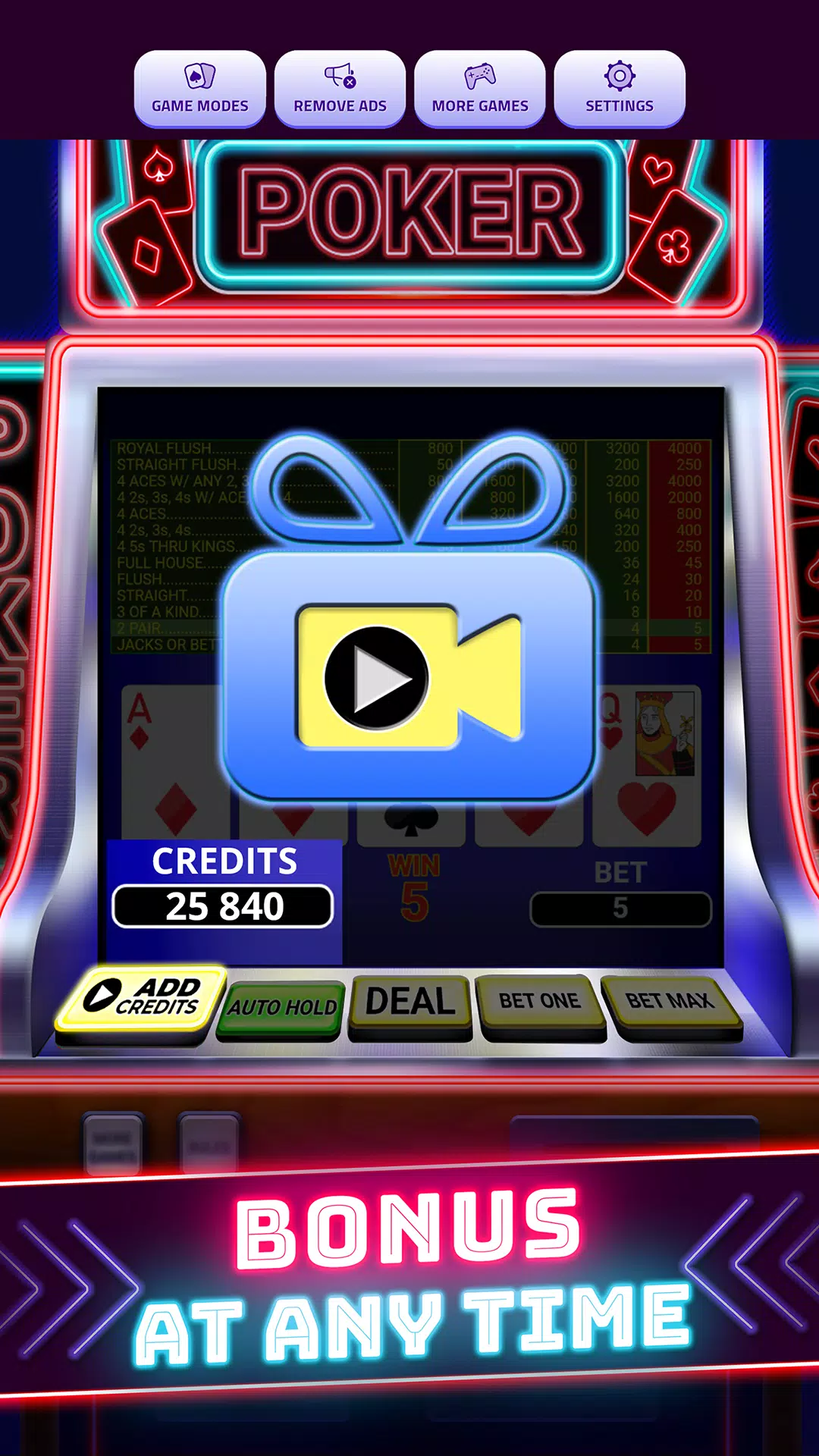 Video Poker Screenshots