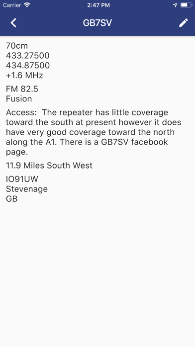 RepeaterBook Screenshots