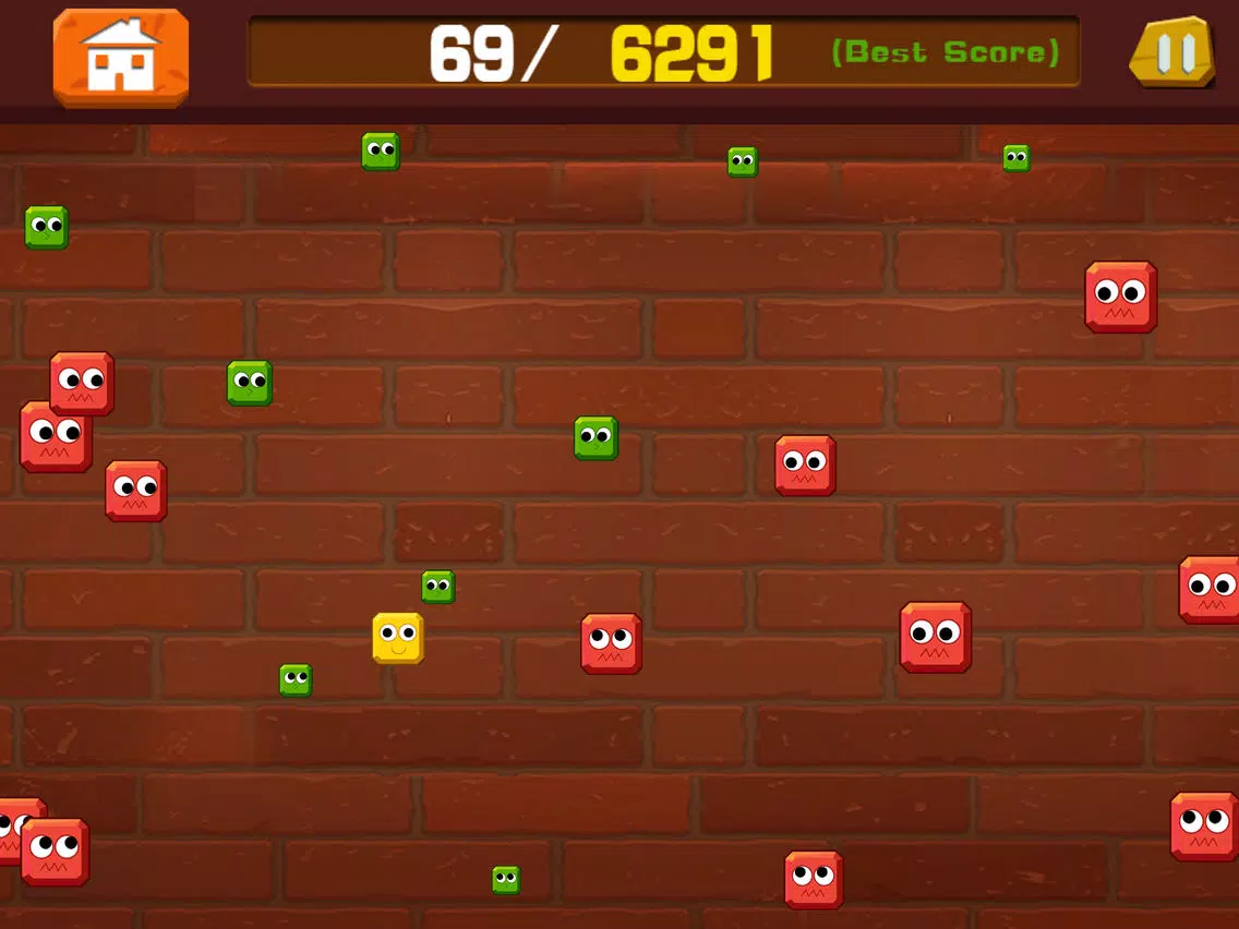 block.io-little yellow block smash others to make self bigger iPad Screenshots