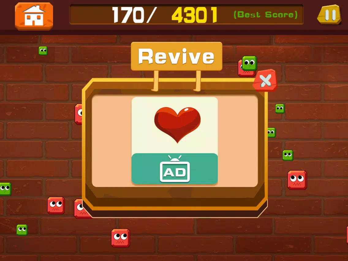 block.io-little yellow block smash others to make self bigger iPad Screenshots