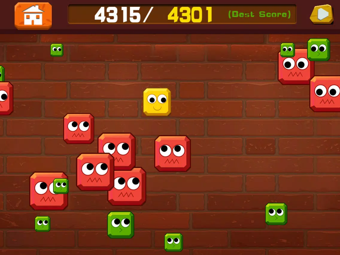 block.io-little yellow block smash others to make self bigger iPad Screenshots