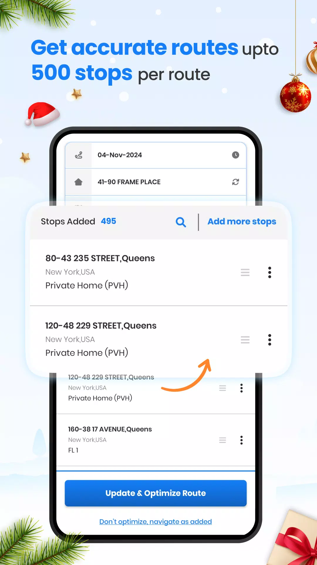 Zeo Fast Multi Stop Route Plan Screenshots