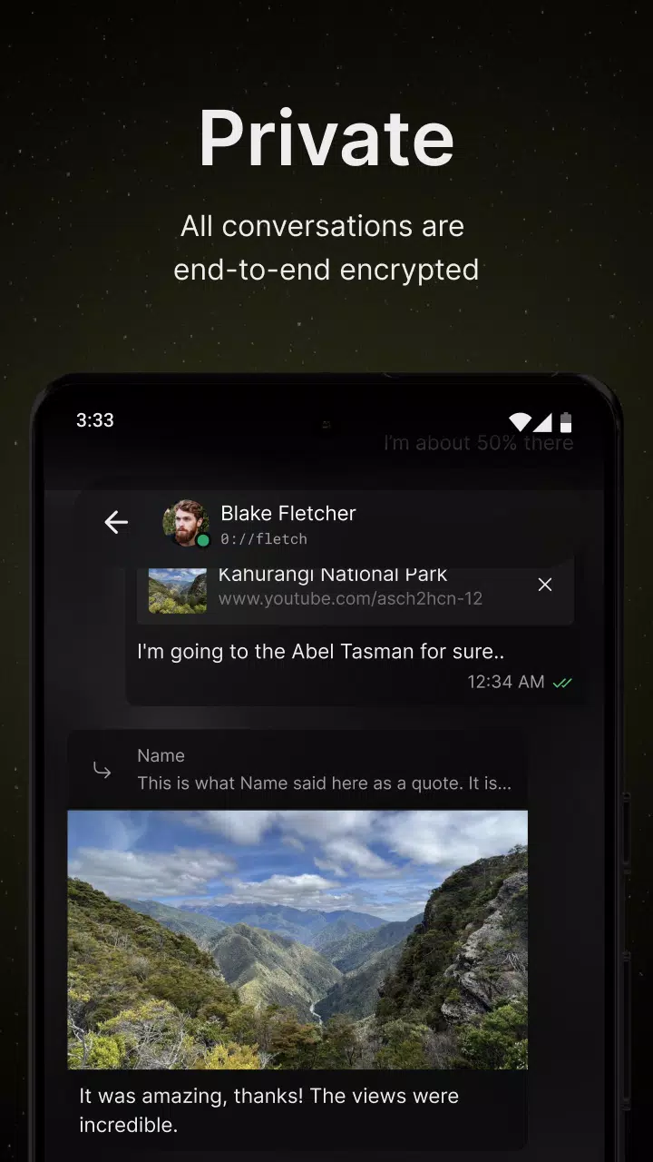 ZERO Messenger Screenshots