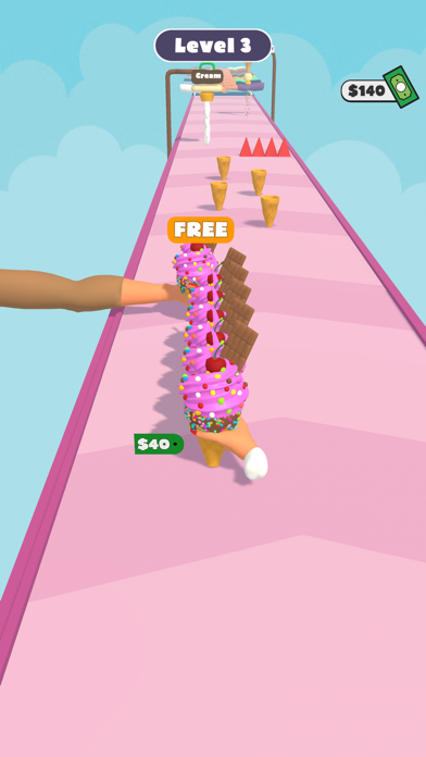 Tangkapan skrin Ice Cream Stacker!