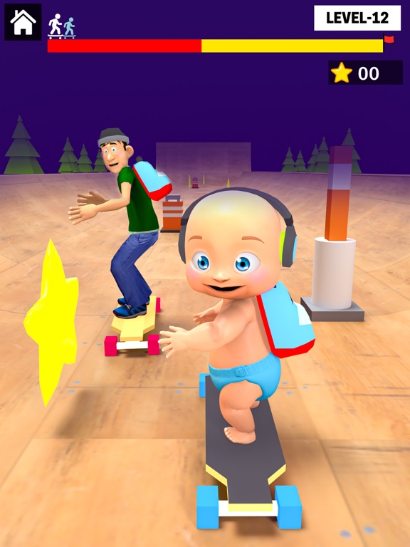 Skate Baby Run: Find Daddy iPad Screenshots