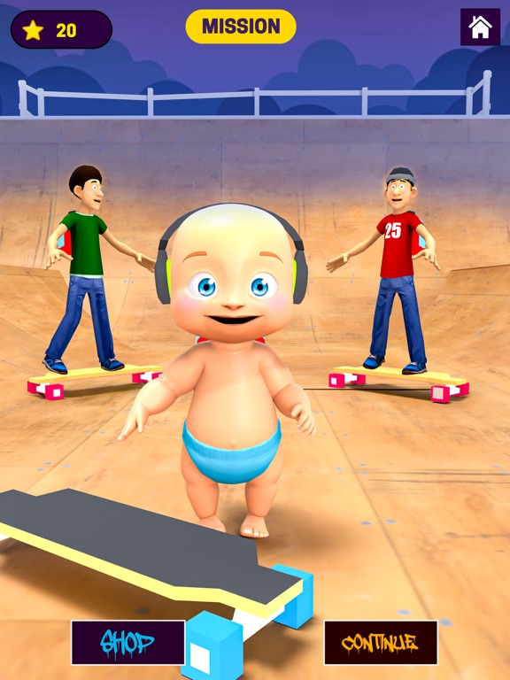 Skate Baby Run: Find Daddy iPad Screenshots