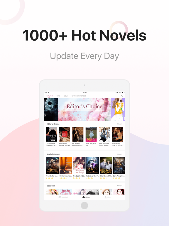Novelful iPad Screenshots