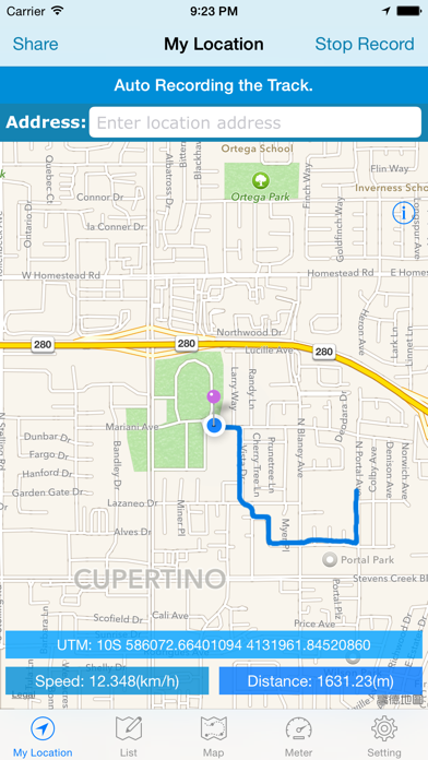 GPS Coordinate Recorder Screenshots