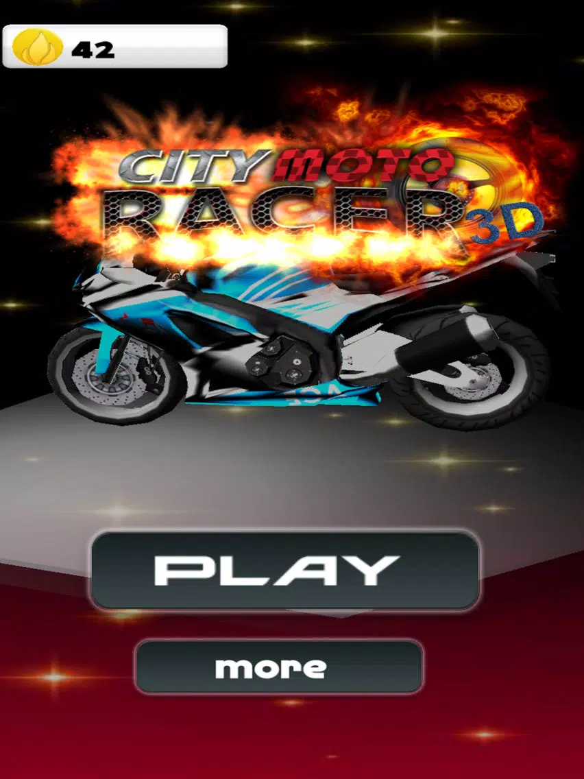 3D City Moto Racer iPad  स्क्रीनशॉट