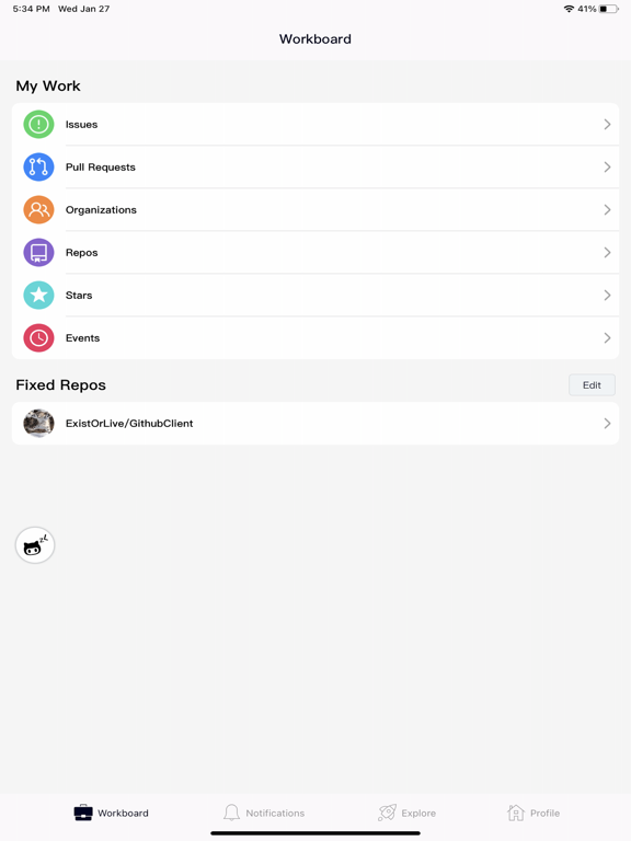 ZLGithubClient iPad Screenshots