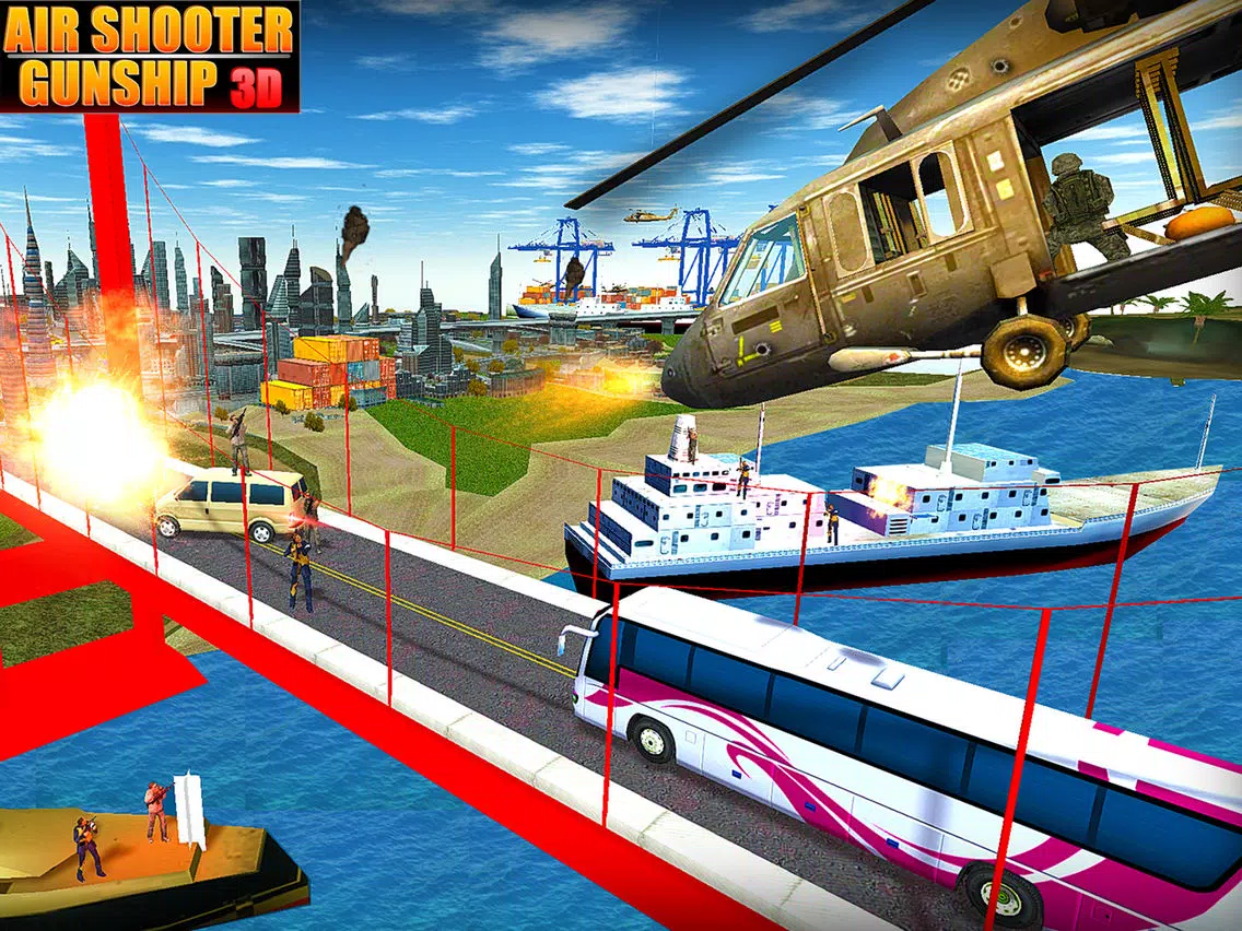 Air Shooter Gunship 3D iPad 应用截图