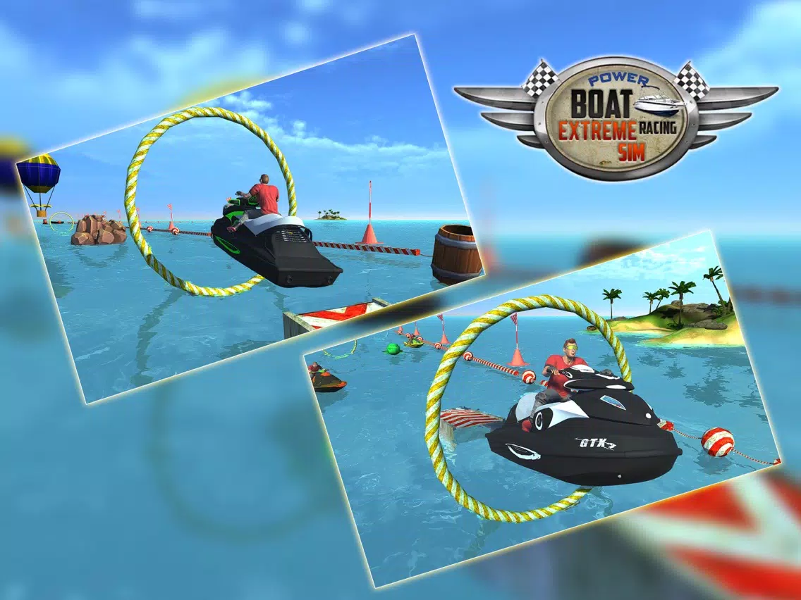Ảnh chụp màn hình của Power Boat Extreme Racing Sim iPad 