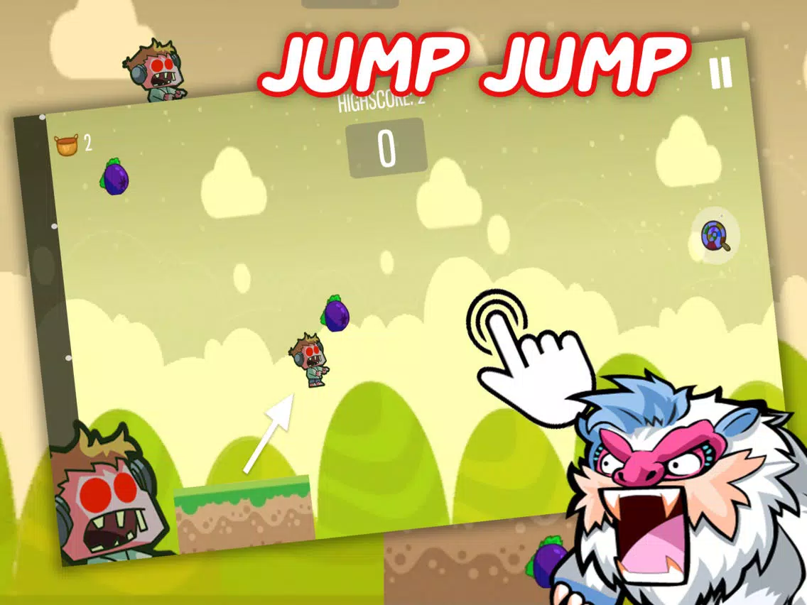 Zombie Hero - Tap to Jump Fun for kid Game iPad 应用截图