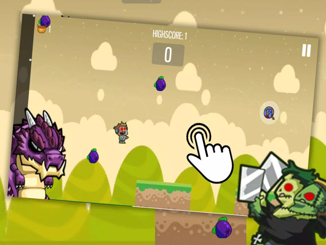 Zombie Hero - Tap to Jump Fun for kid Game iPad 应用截图