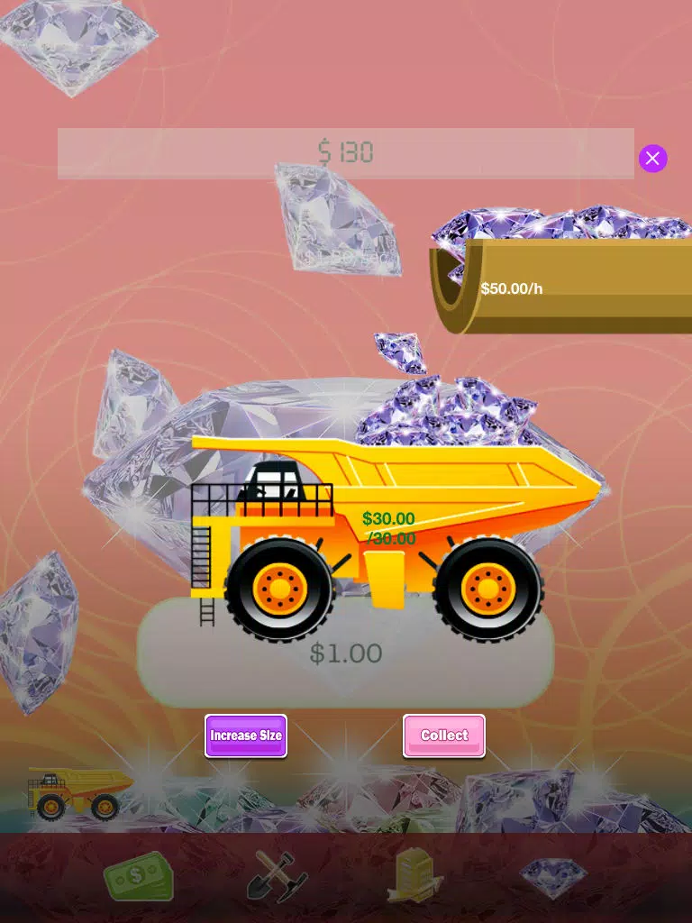Let It Snow: Diamond Edition - Swipe to Collect Clicker Money Mining Diamonds and Let It Rain iPad Screenshots