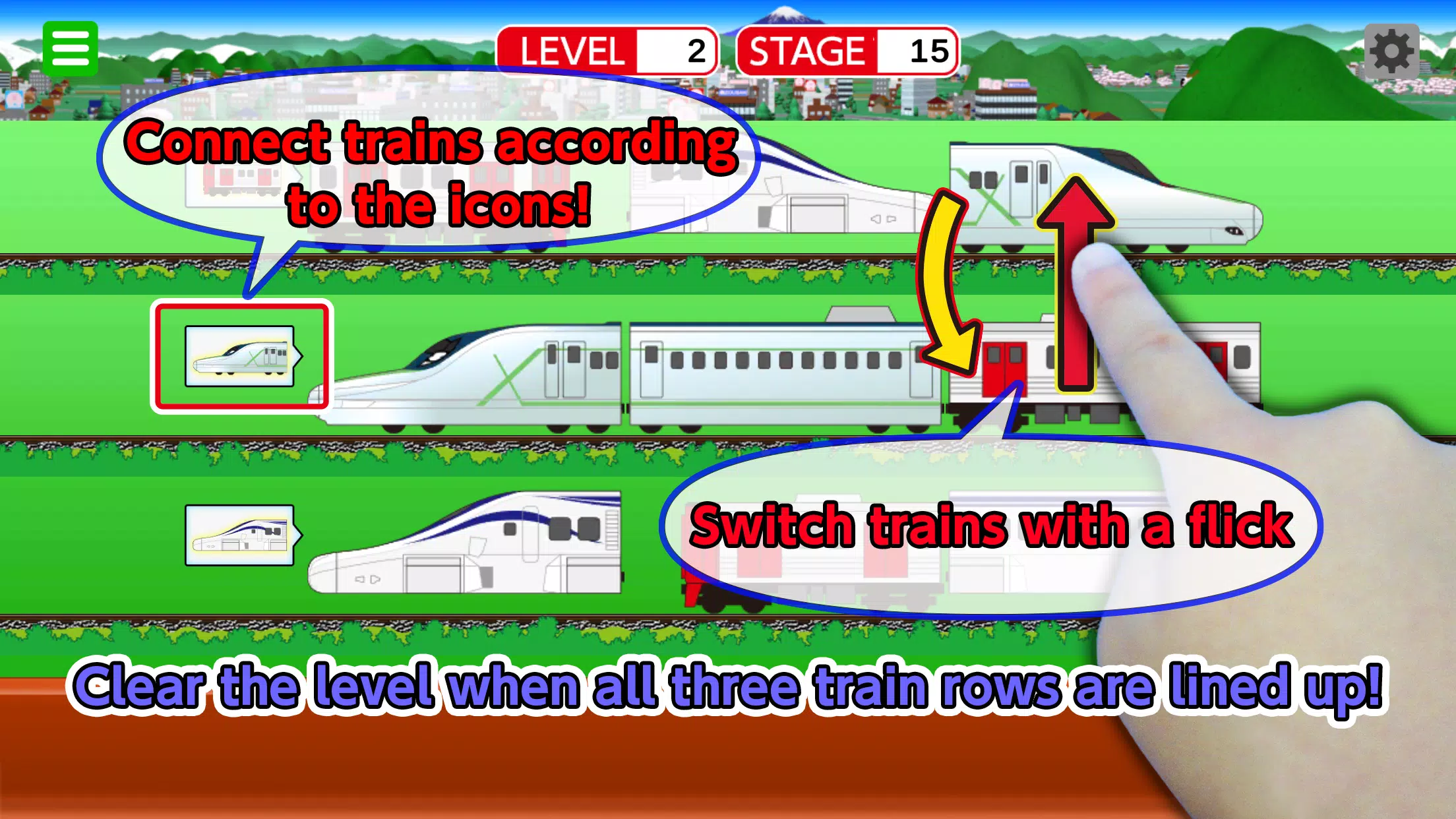 Train Link Slide Puzzle Screenshots