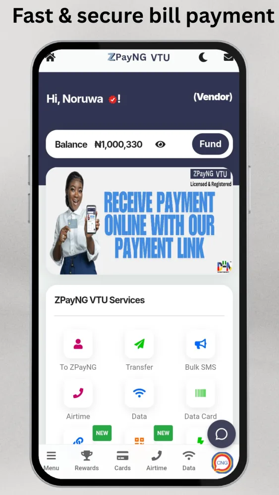 ZPayNG VTU - Bills, QR Pay & Free Transfers Screenshots