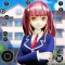 Anime High School Girl Sakura