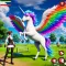Flying Unicorn Pegasus Horse