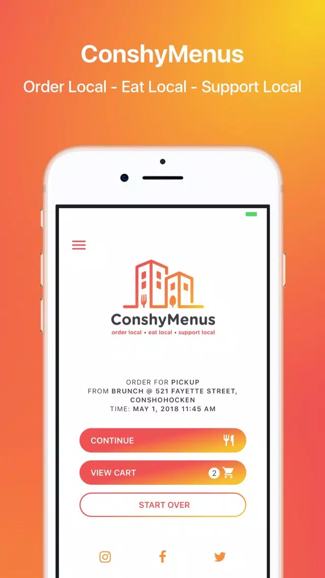 ConshyMenus - Order Online Screenshots