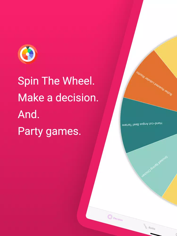 Spin The Wheel-Make a decision iPad Screenshots