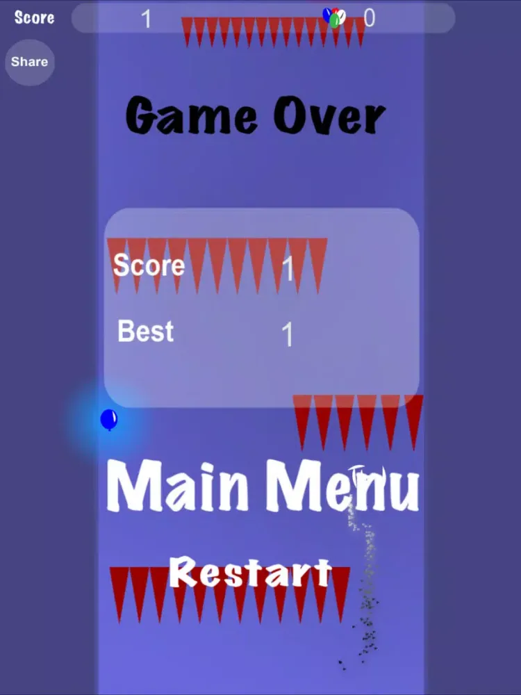 Tangkapan layar Magic Balloon iPad 