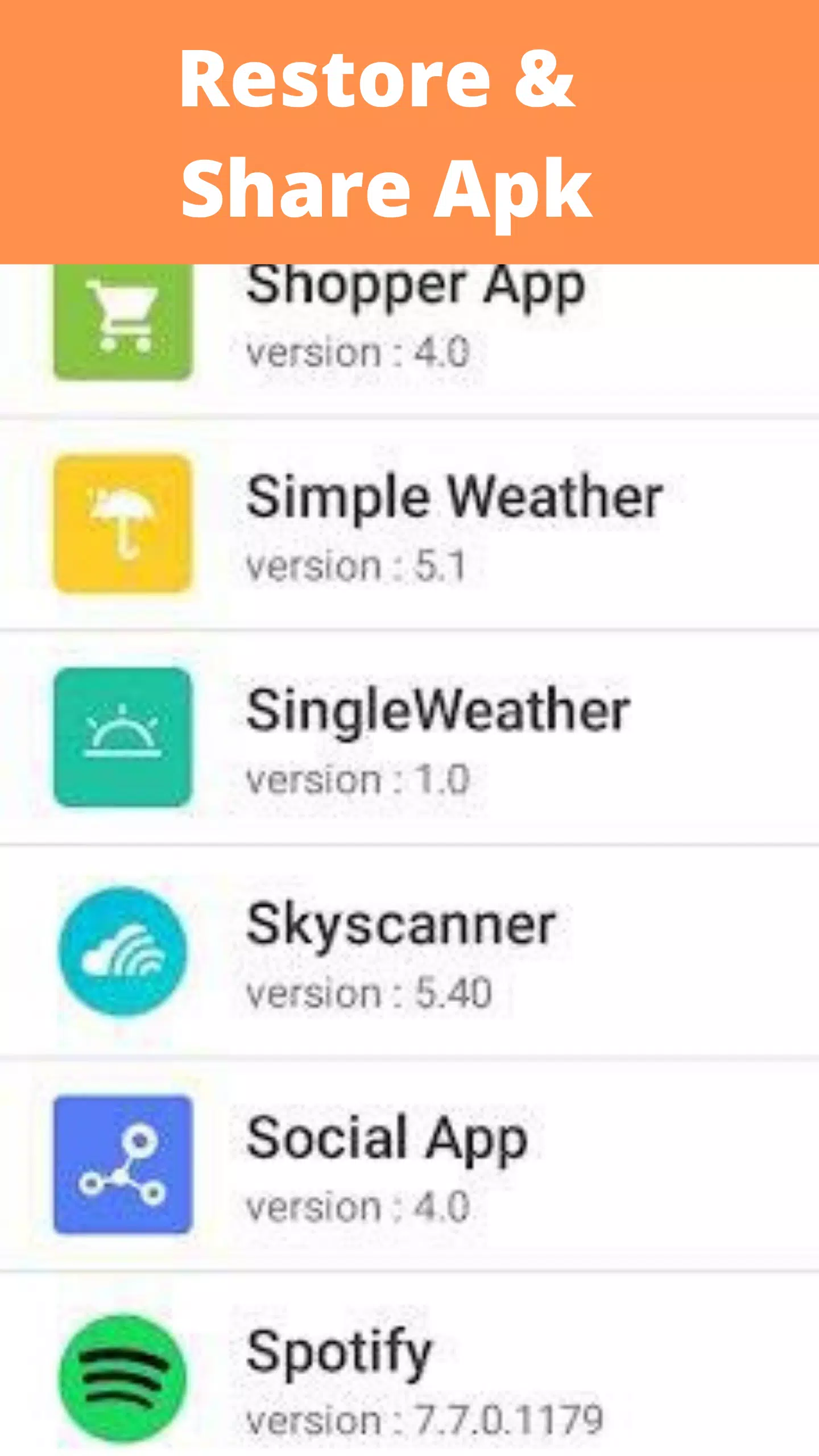 Uninstall Backup & Restore App Screenshots
